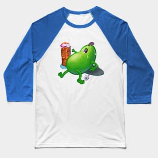 GreenSkinMango g’mangos TikiSkate Baseball T-Shirt